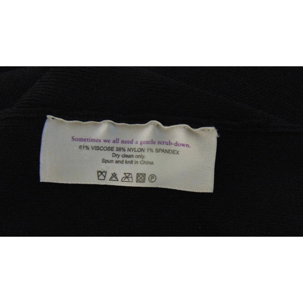 MM LaFleur New York Black Knit Cardigan Sweater Open Front Career Jacket Small - Picture 7 of 7